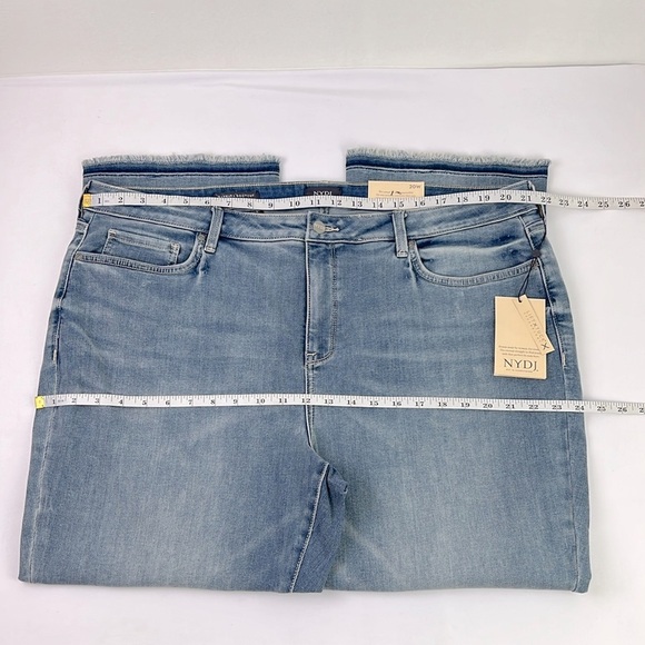 NYDJ New Women’s 20W Lift x Tuck Barbara Bootcut Ankle Fray Hem Stretchy Jean - Picture 8 of 10